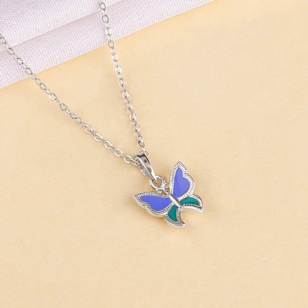 925 Silver Flutter Muse Pendant With Link Chain : PD02657