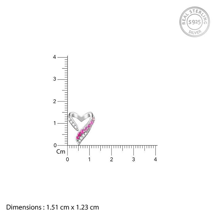 Giva 925 Silver Ombre Heart Set Of Three | Gifts For Women And Girls | With Certificate Of Authenticit : ER02952PD02668BR01139
