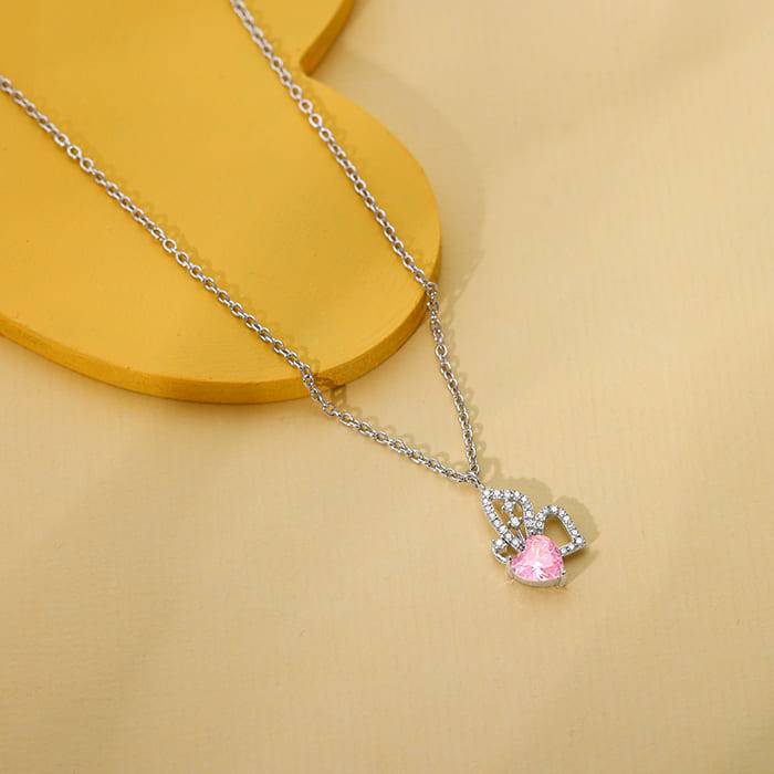 Giva Silver Small Pendant Necklace Shop Silver Solitaire Heart