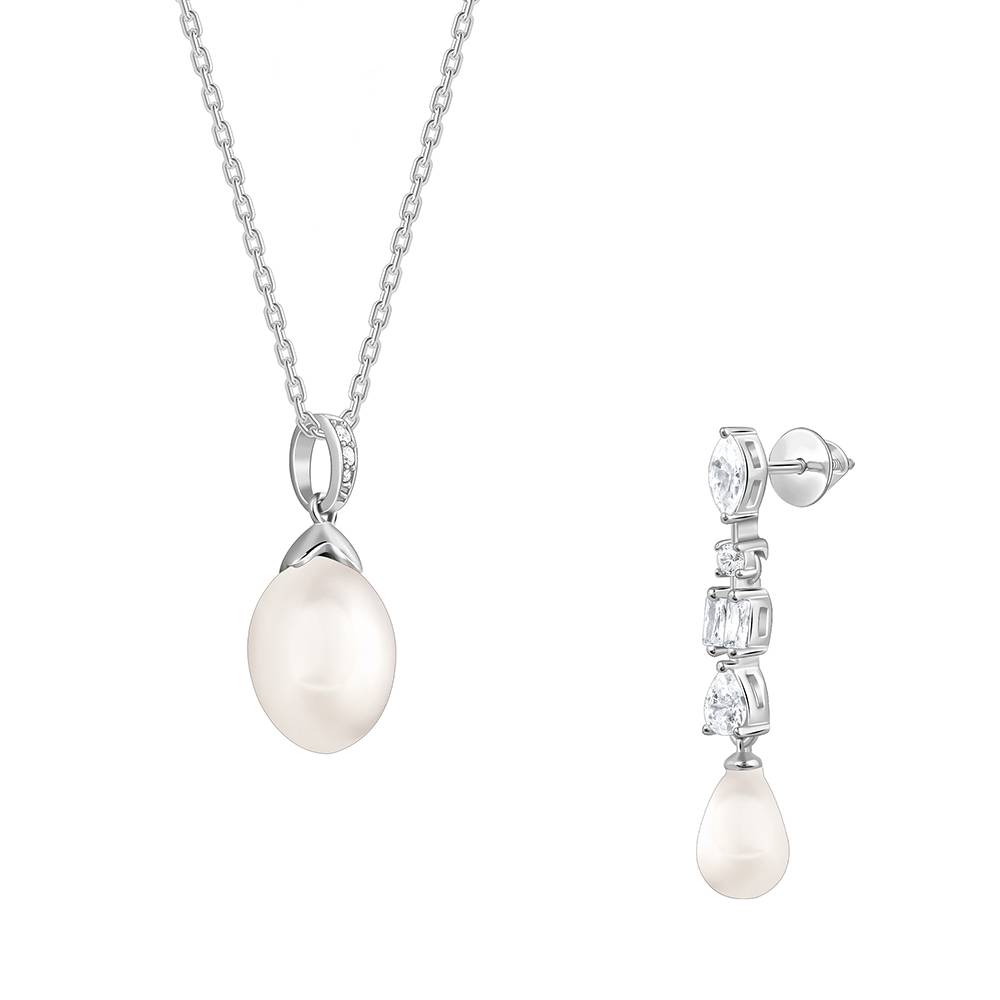 Giva 925 Silver Pearly Hug Set : PD02690ER02880