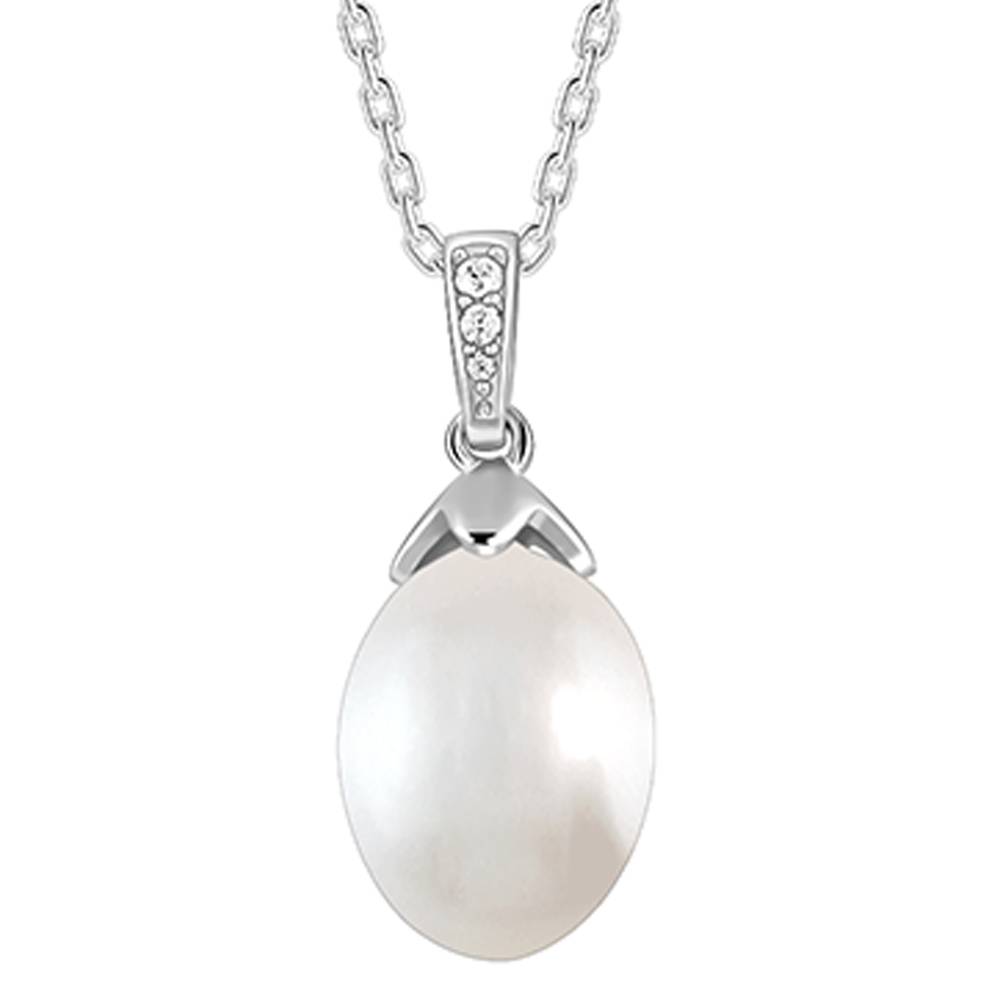 Giva 925 Silver Pearly Hug Pendant With Link Chain : PD02690
