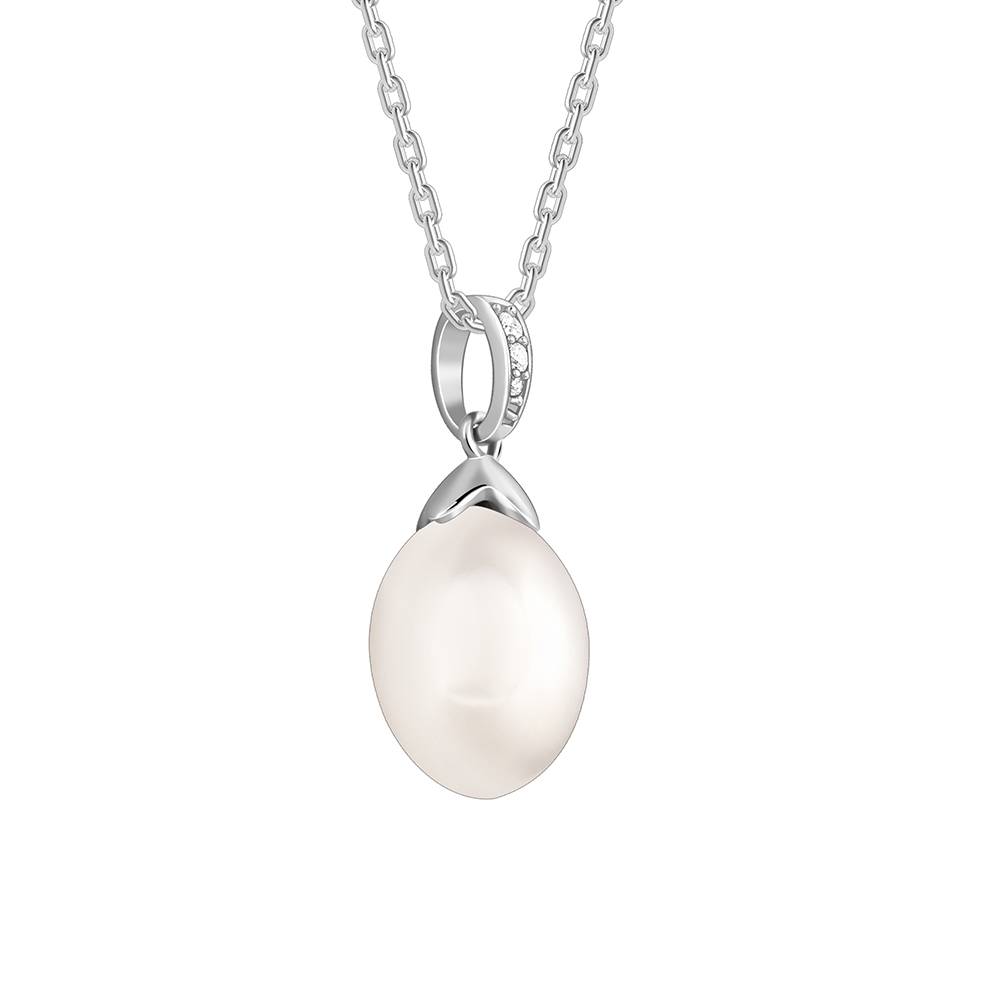 Giva 925 Silver Pearly Hug Pendant With Link Chain : PD02690