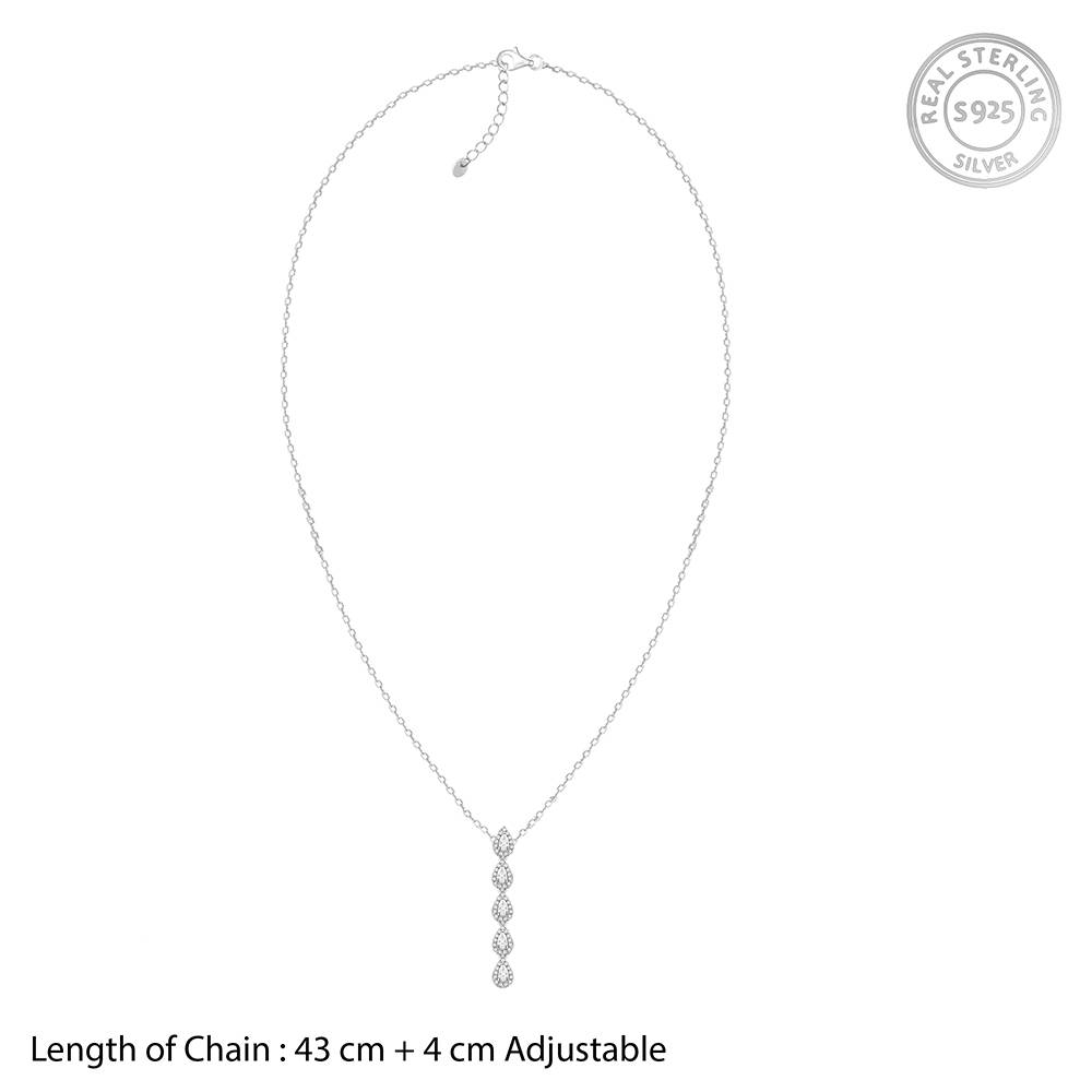 Giva 925 Silver Twilight Sparkle Pendant With Link Chain : PD02691