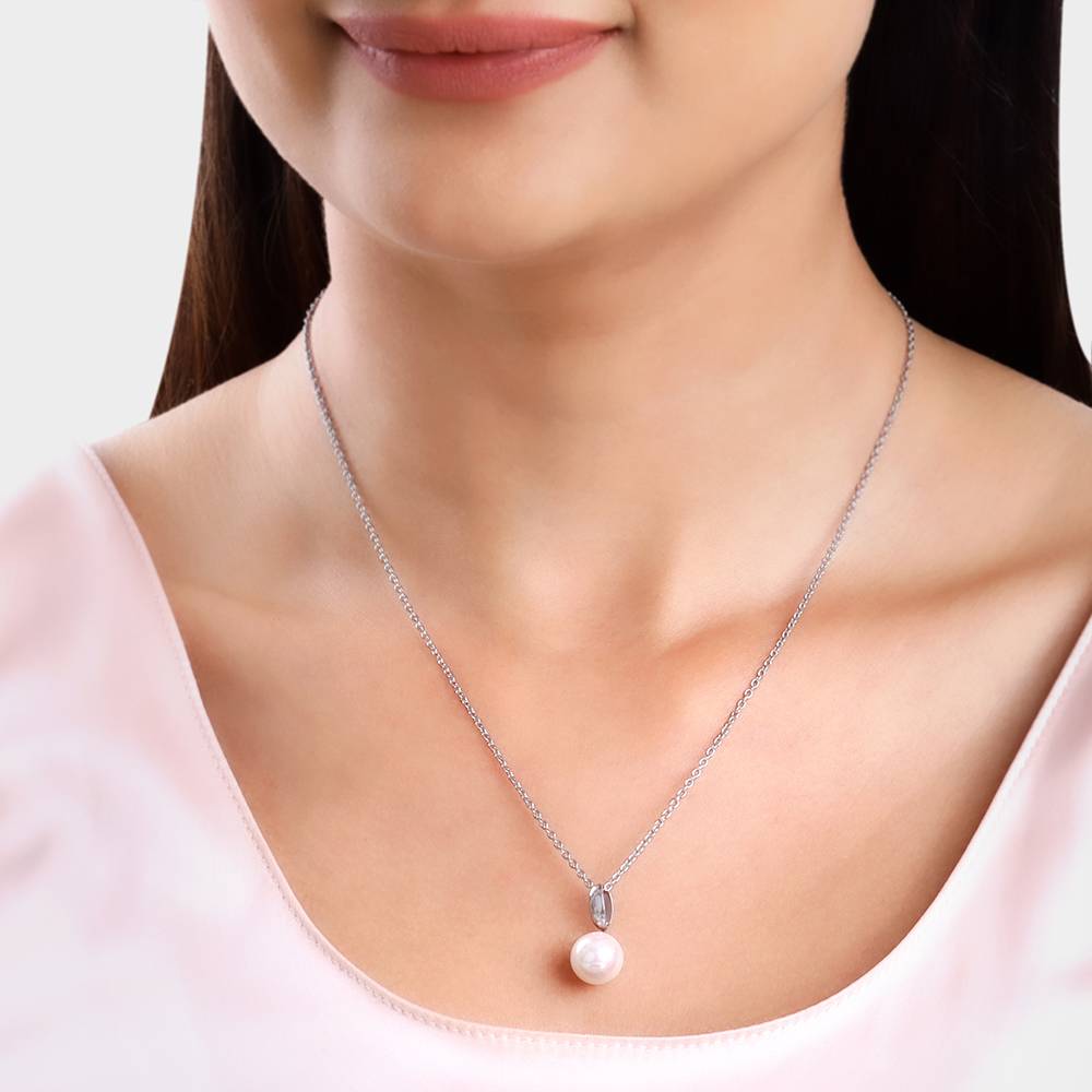 Giva 925 Silver Pearldise Pendant With Link Chain : PD02698