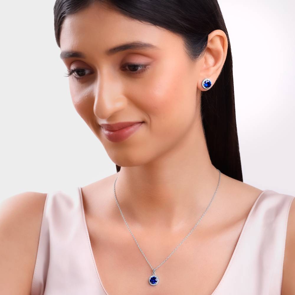 925 Silver Cobalt Dreams Set : PD02699ER02976