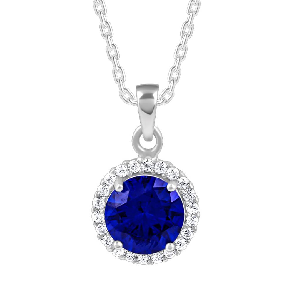 925 Silver Cobalt Dreams Pendant With Link Chain : PD02699
