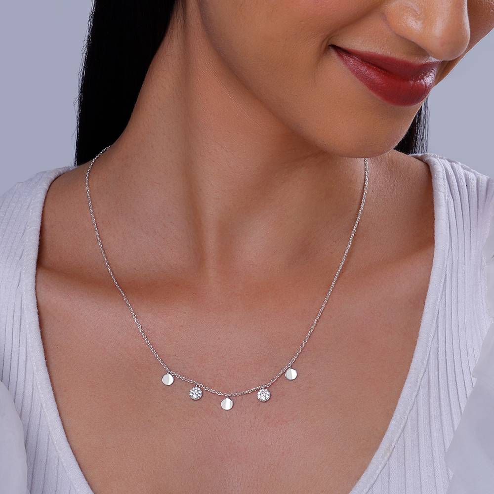 Giva 925 Silver Moonlit Charm Necklace : PD02703