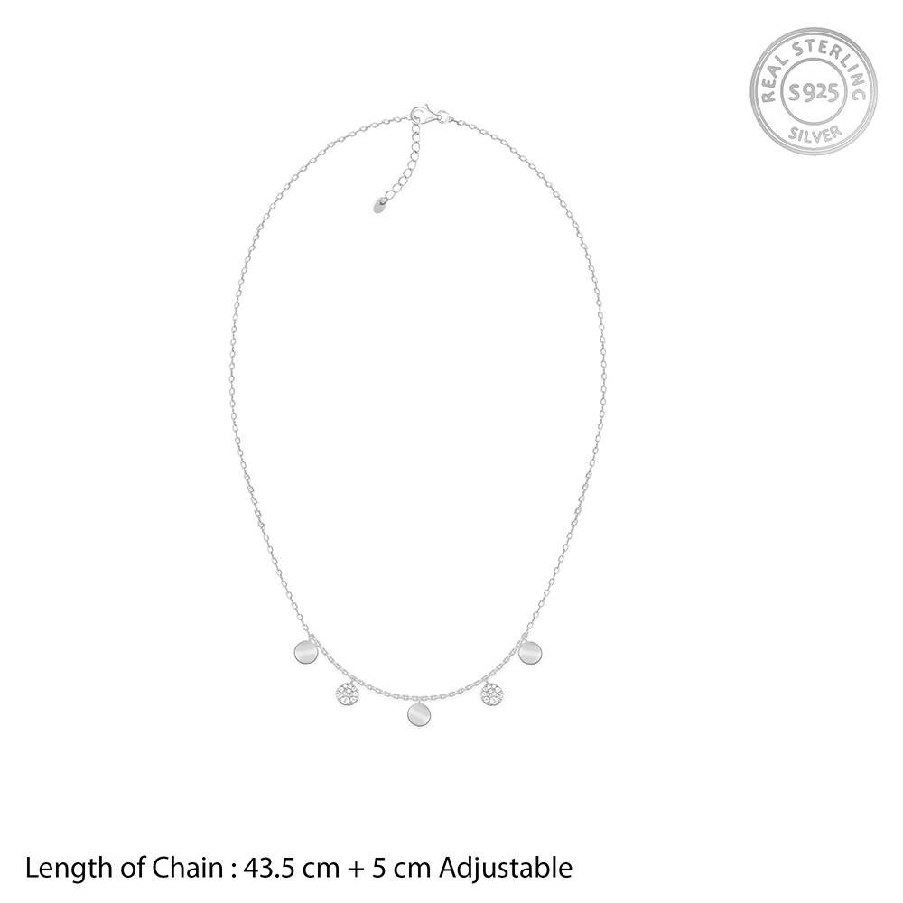 Giva 925 Silver Moonlit Charm Necklace : PD02703
