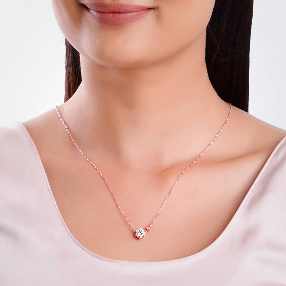 Giva 925 Silver Rose Gold Jovial Necklace : PD02705