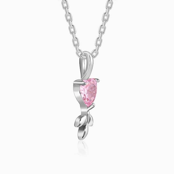 Giva 925 Silver Hearts In Bloom Pendant With Link Chain : PD02717