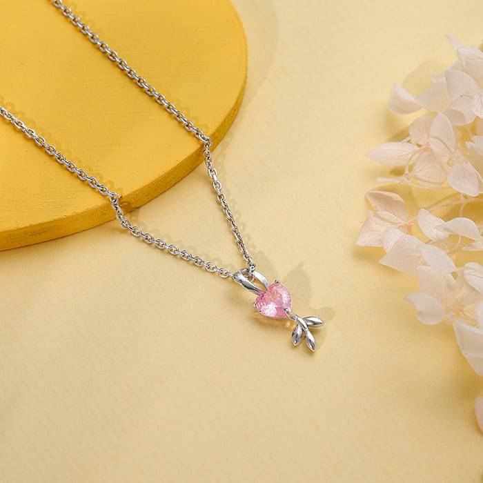 Giva 925 Silver Hearts In Bloom Pendant With Link Chain : PD02717