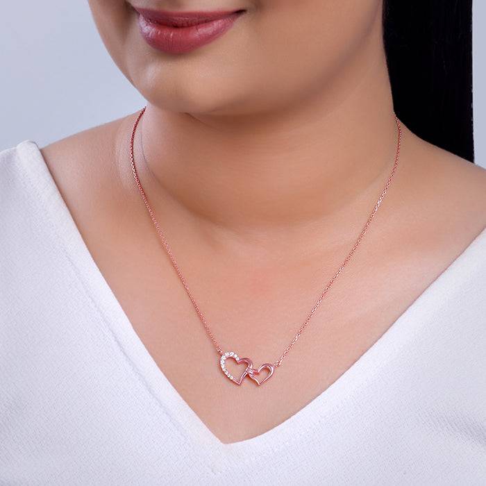 Giva 925 Silver Rose Gold Unisoul Necklace : PD02722