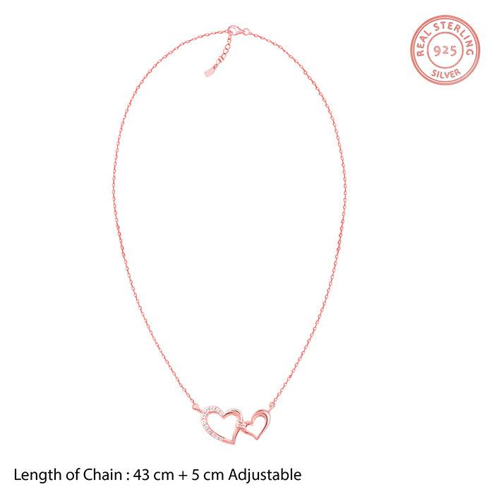 Giva 925 Silver Rose Gold Unisoul Necklace : PD02722