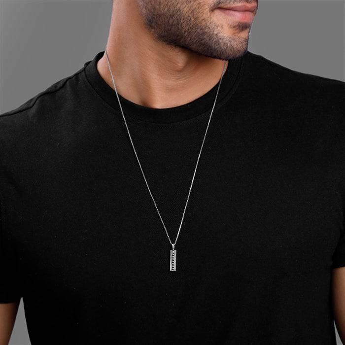 Giva 925 Oxidised Silver Resourceful Pendant With Box Chain For Him| Pendant To Gift Men & Boys | Wi : PD02734