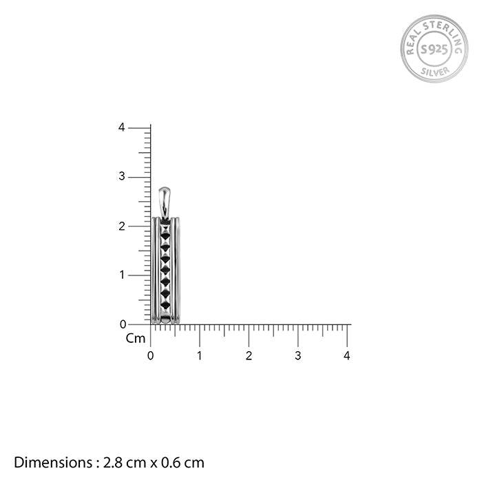 Giva 925 Oxidised Silver Resourceful Pendant With Box Chain For Him| Pendant To Gift Men & Boys | Wi : PD02734