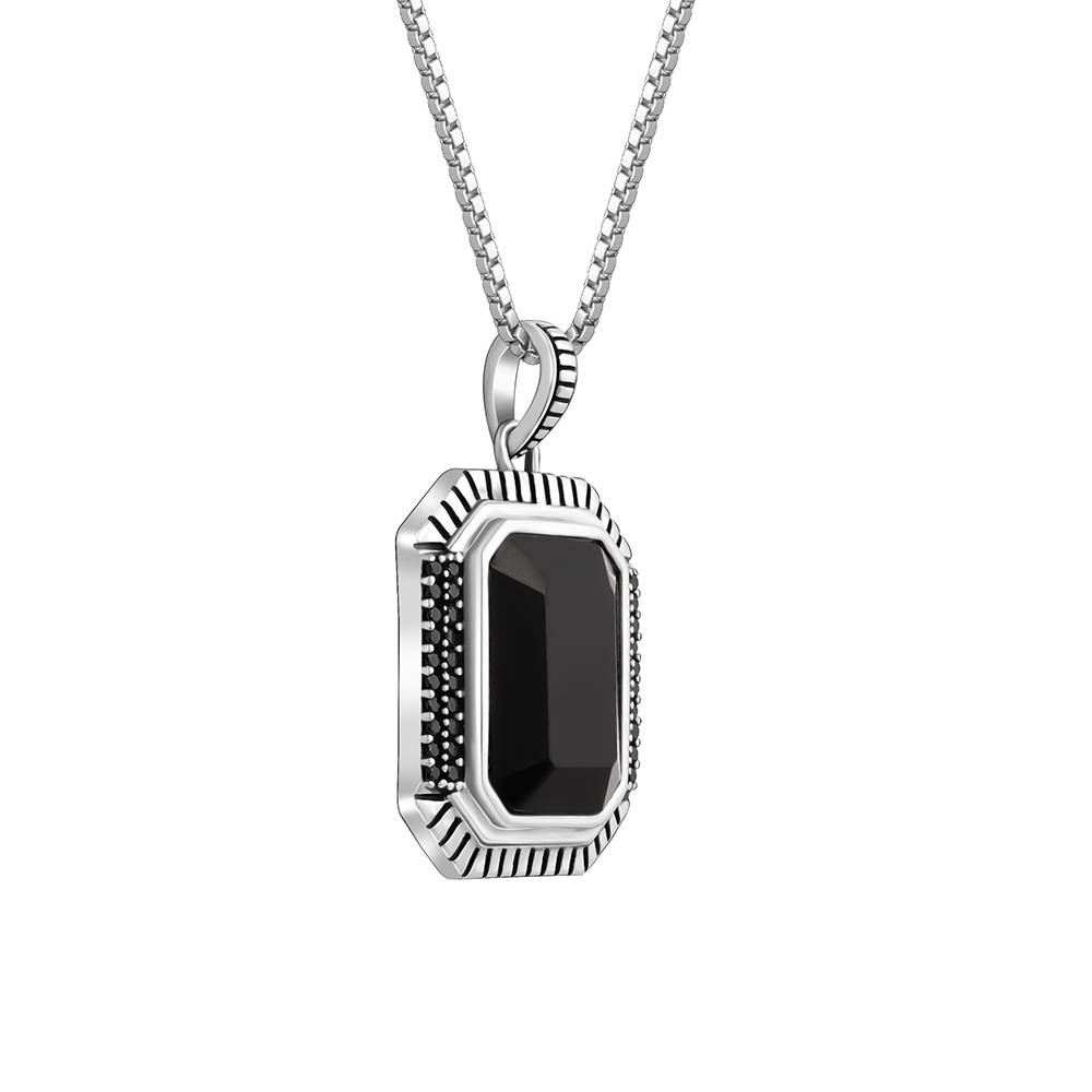 Giva 925 Silver Black Rhodium Dark Phoenix Pendant With Box Chain For Him| Necklace To Gift Women & Girls | With Cer : PD02748