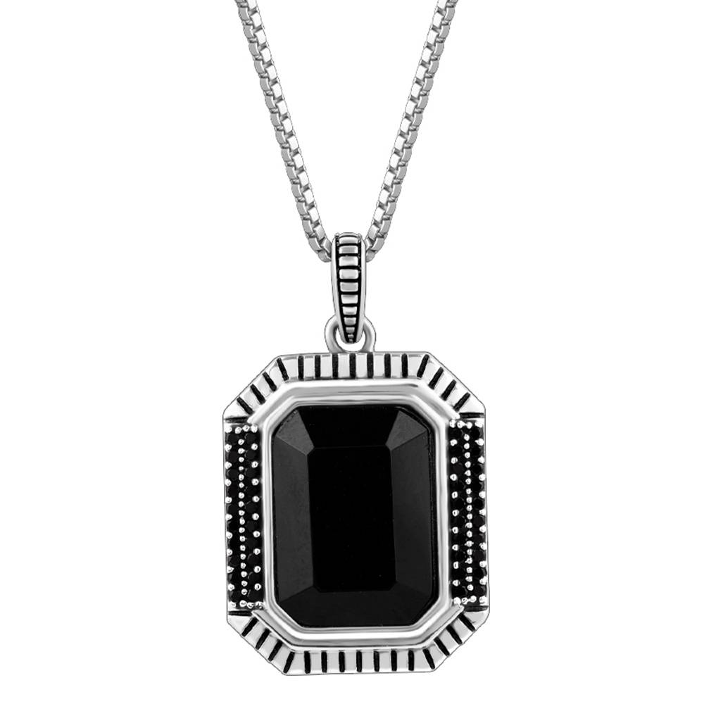 Giva 925 Silver Black Rhodium Dark Phoenix Pendant With Box Chain For Him| Necklace To Gift Women & Girls | With Cer : PD02748