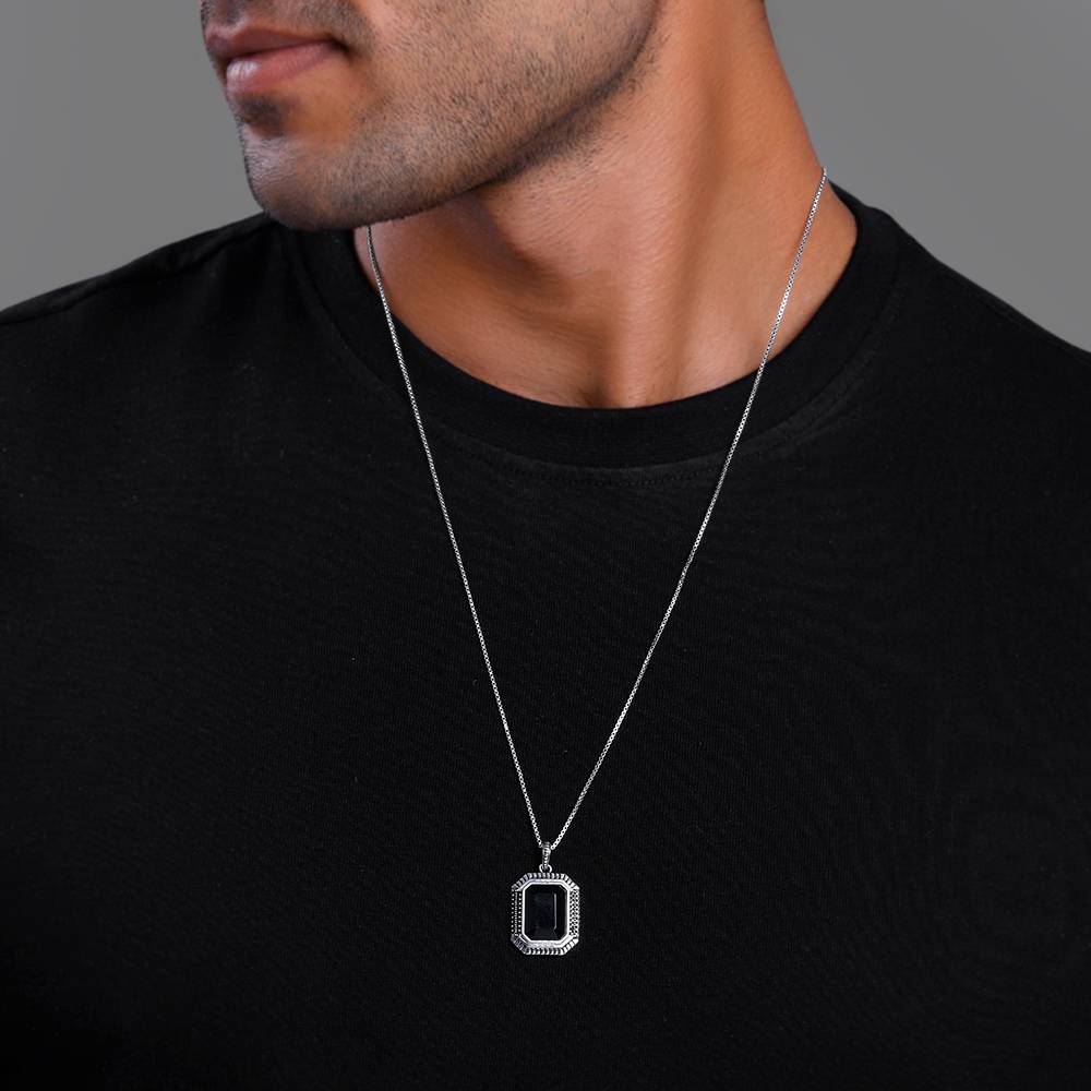 Giva 925 Silver Black Rhodium Dark Phoenix Pendant With Box Chain For Him| Necklace To Gift Women & Girls | With Cer : PD02748