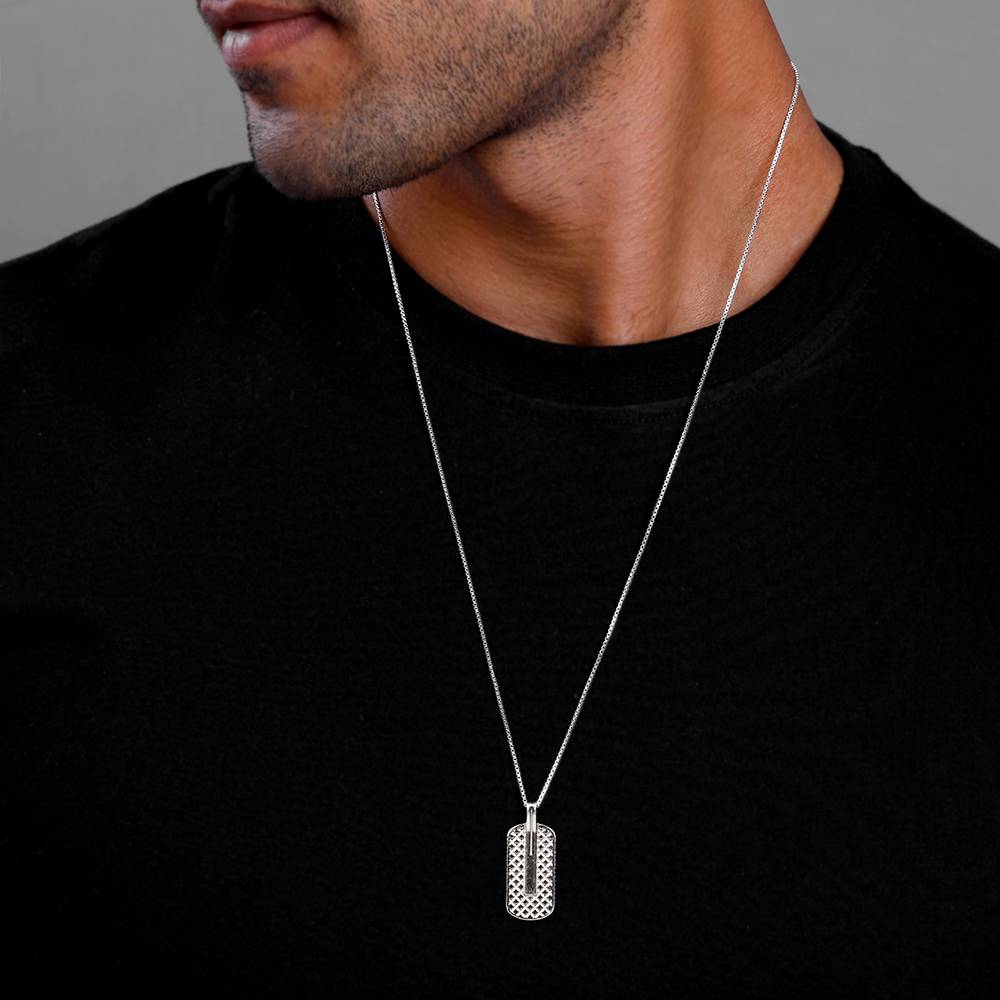 Giva 925 Silver Black Rhodium Rodeo Pendant With Box Chain For Him| Necklace To Gift Women & Girls | With Certificat : PD02749