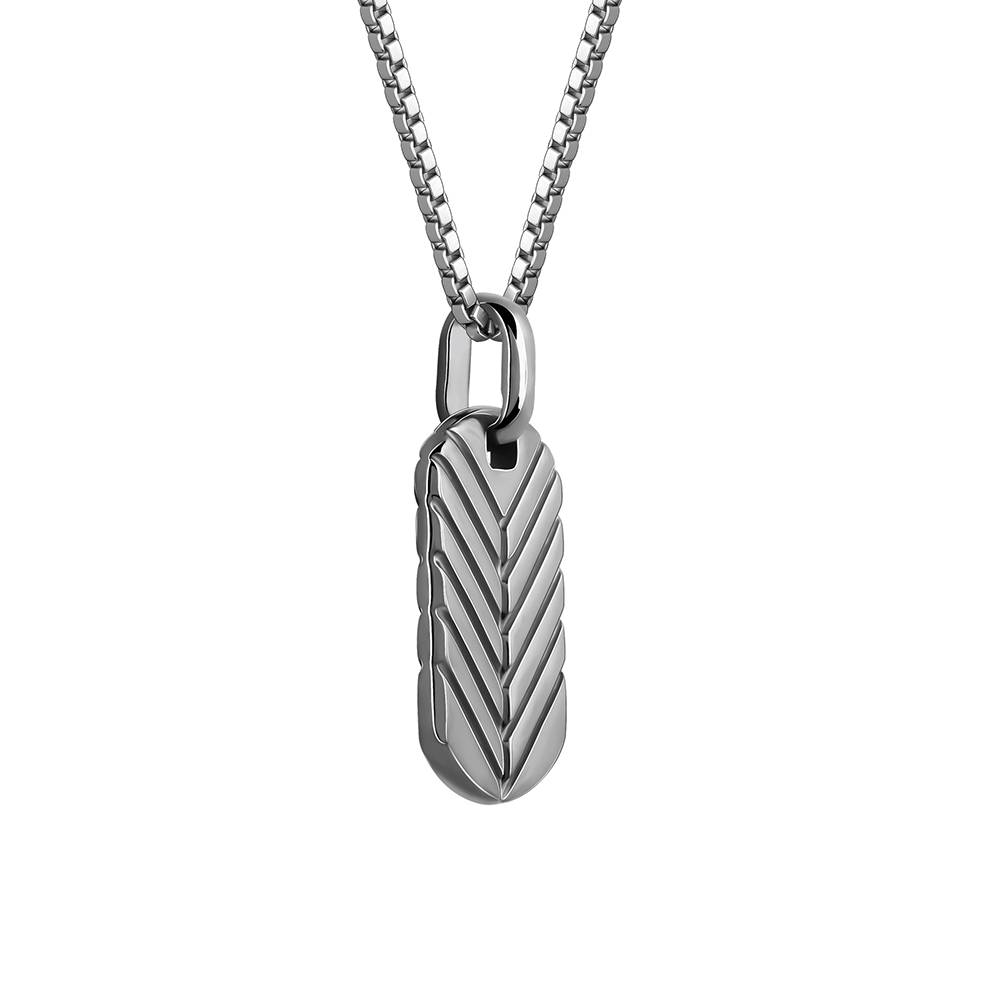 Giva 925 Silver Black Rhodium Midnight Charmer Pendant With Box Chain For Him| Necklace To Gift Women & Girls | With : PD02750