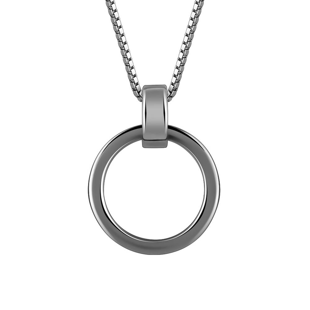 Giva 925 Silver Black Rhodium Shadow Striker Pendant With Box Chain For Him| Necklace To Gift Women & Girls | With C : PD02753
