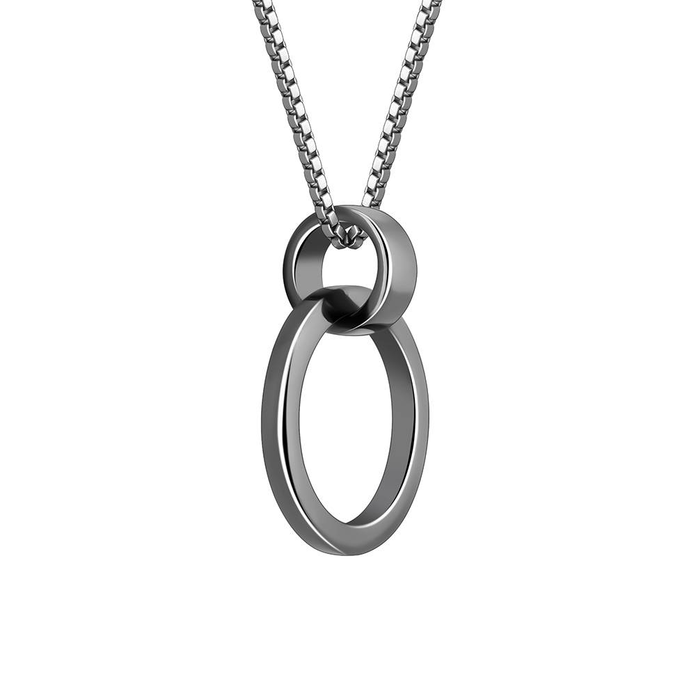 Giva 925 Silver Black Rhodium Shadow Striker Pendant With Box Chain For Him| Necklace To Gift Women & Girls | With C : PD02753
