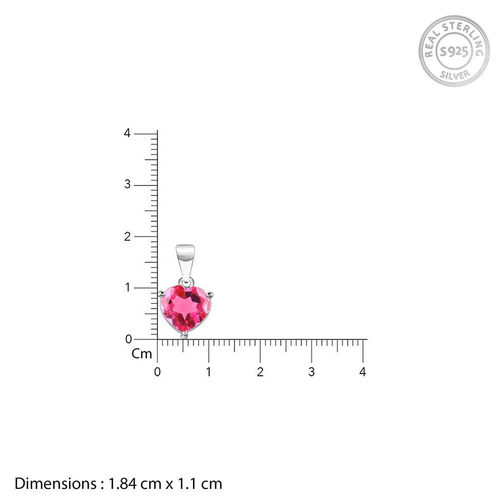 Giva 925 Silver Love Me Pendant With Link Chain| Necklace To Gift Women & Girls | With Certificate Of Authenticity A : PD02781