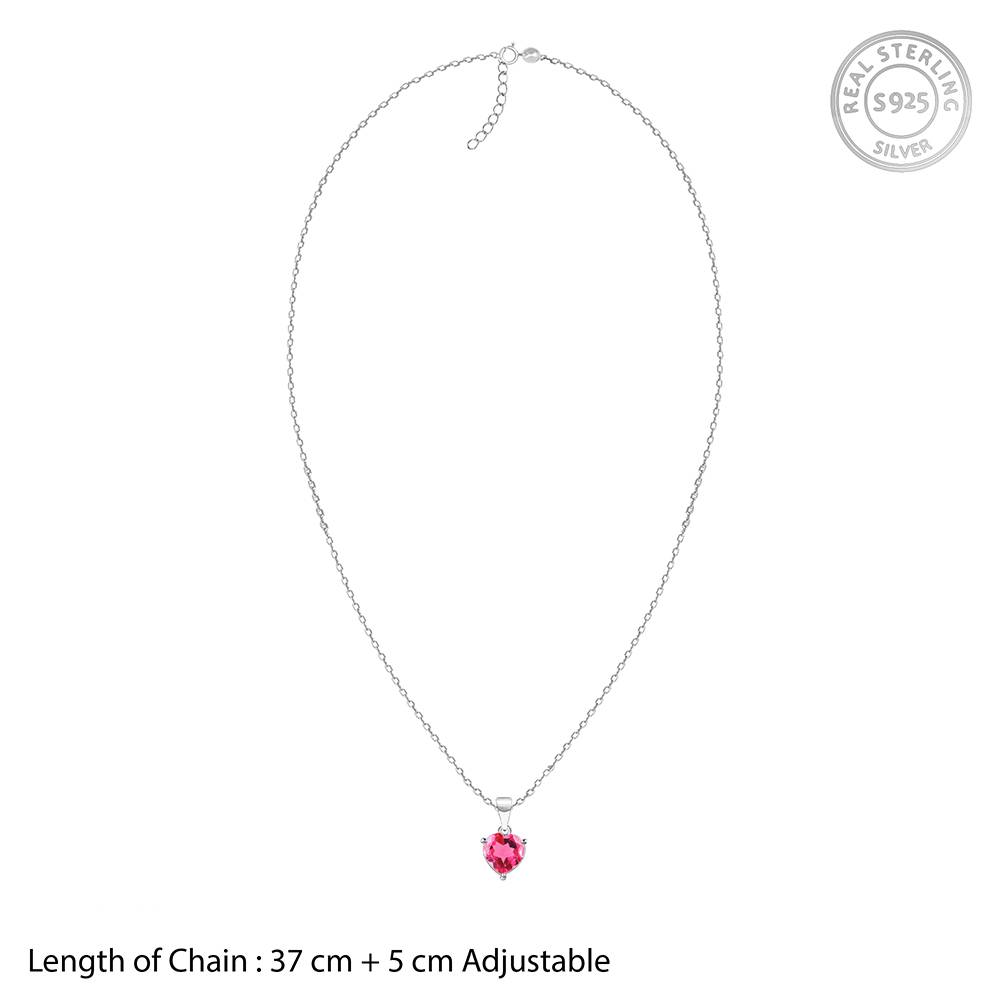 Giva 925 Silver Love Me Pendant With Link Chain| Necklace To Gift Women & Girls | With Certificate Of Authenticity A : PD02781