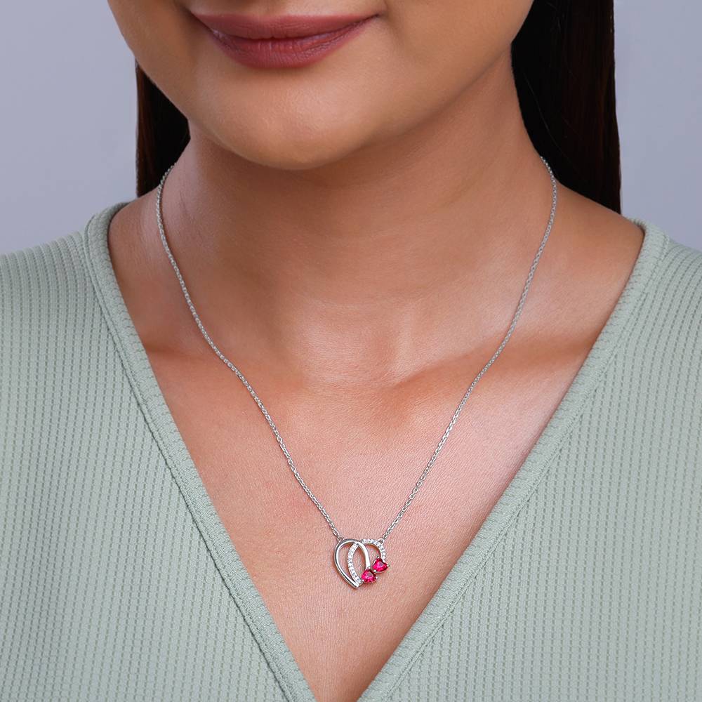 Giva 925 Silver Twin Hearts Pendant With Link Chain| Necklace To Gift Women & Girls | With Certificate Of Authentici : PD02782