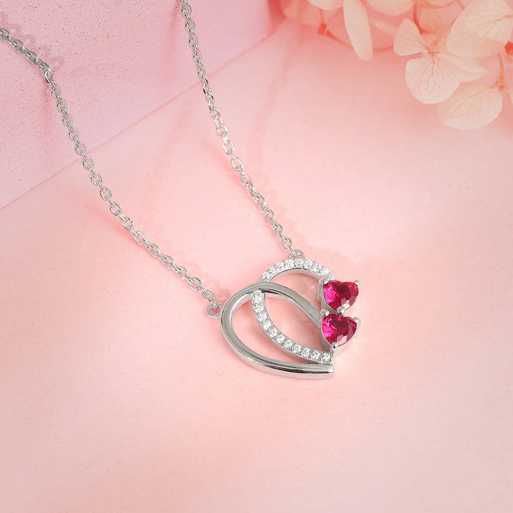 Giva 925 Silver Twin Hearts Pendant With Link Chain| Necklace To Gift Women & Girls | With Certificate Of Authentici : PD02782