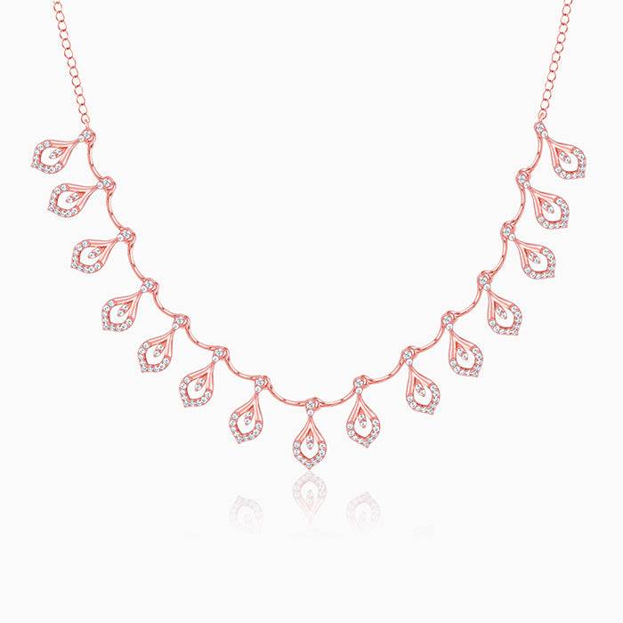 Giva 925 Silver Rose Gold Ingrid Necklace : PD02788