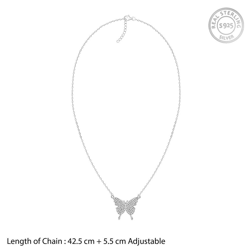 925 Silver Butterfly Magic Necklace : PD02792
