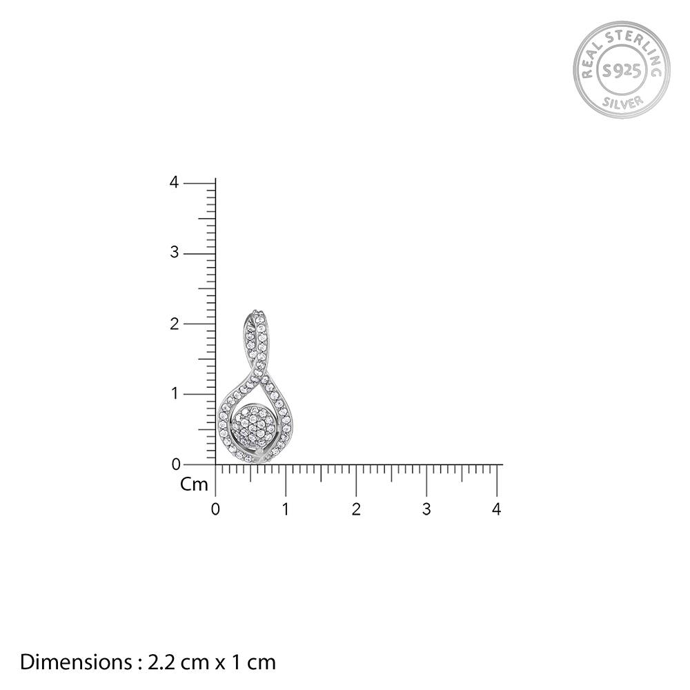 925 Silver Your Bling Pendant With Link Chain : PD02798