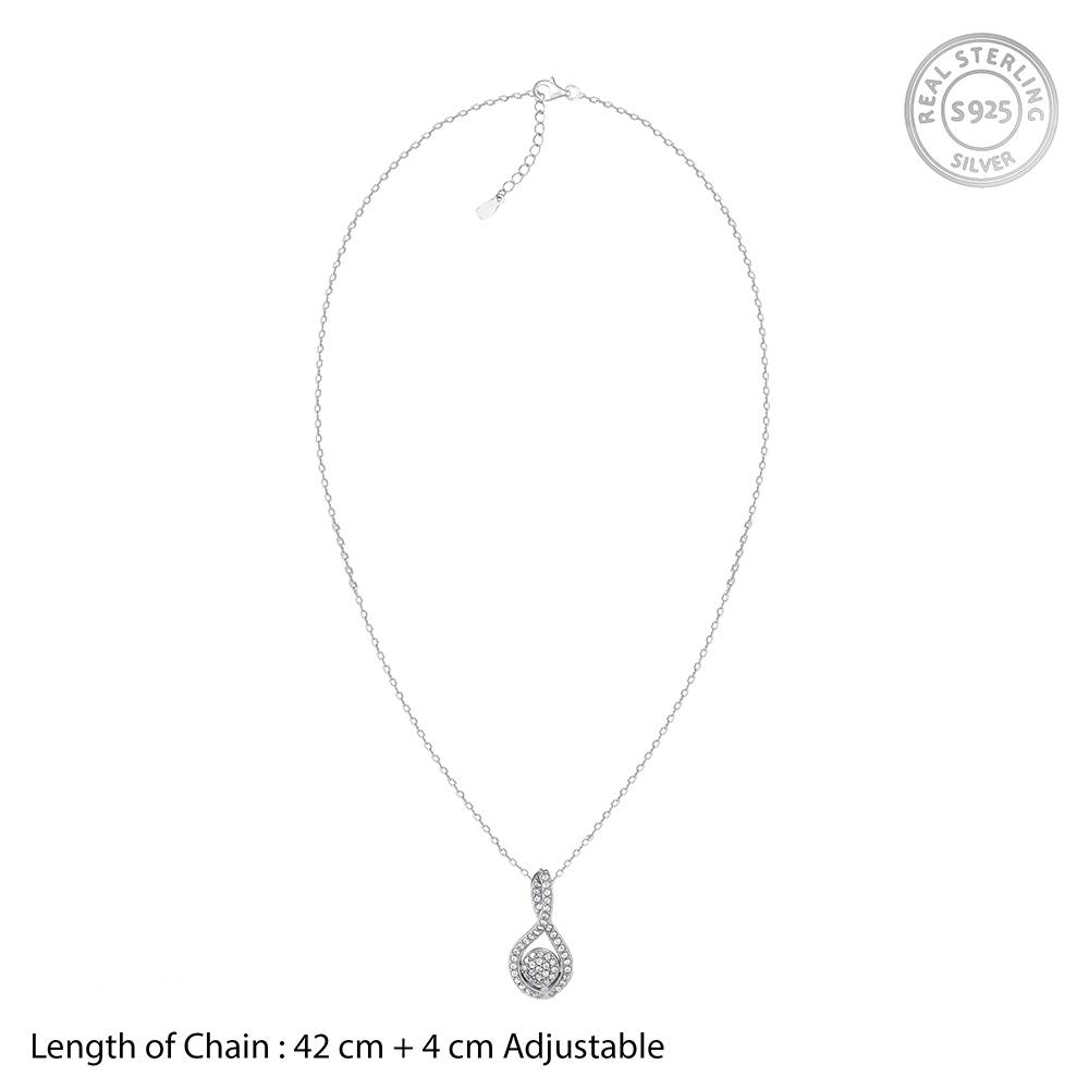 925 Silver Your Bling Pendant With Link Chain : PD02798