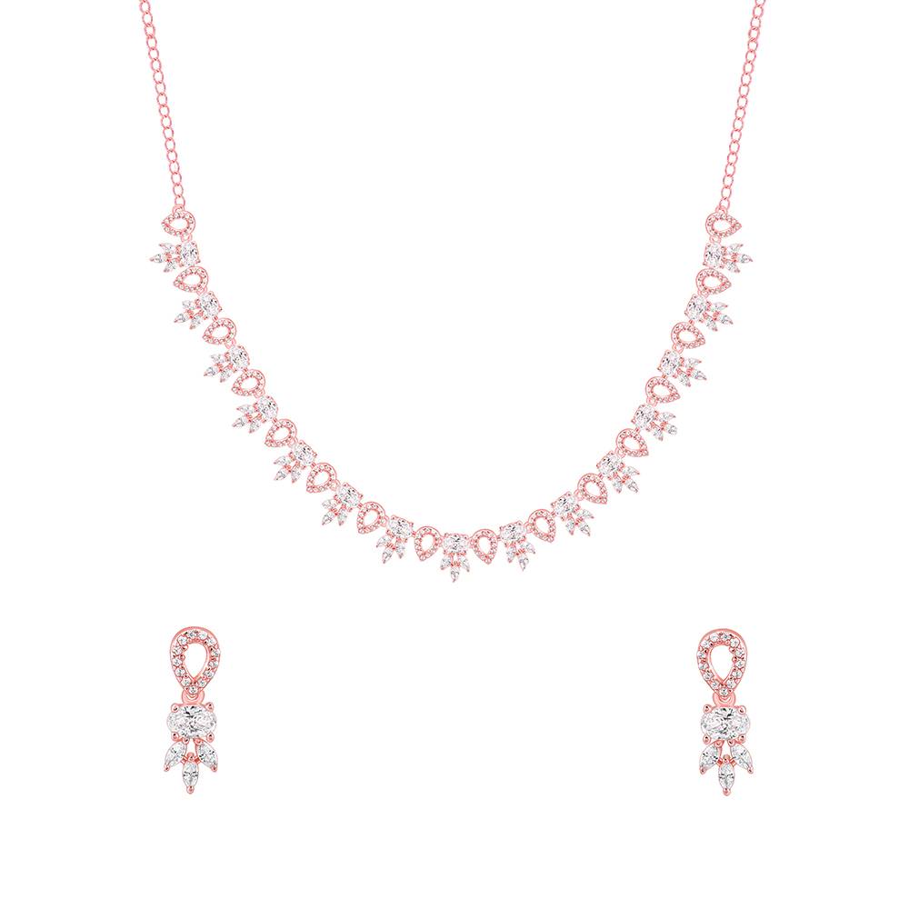 925 Silver Rose Gold Petalo Set : PD02800ER03071