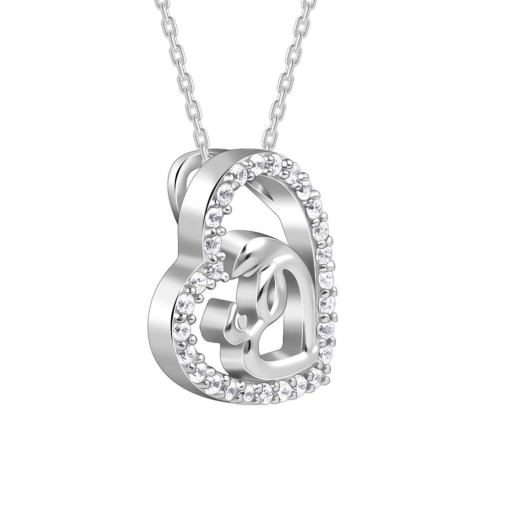 925 Silver Together Always Necklace : PD02814