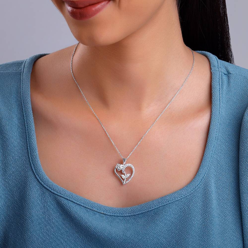 Giva 925 Silver Rooted In Love Pendant With Link Chain| Necklace To Gift Women & Girls | With Certificate Of Authent : PD02816