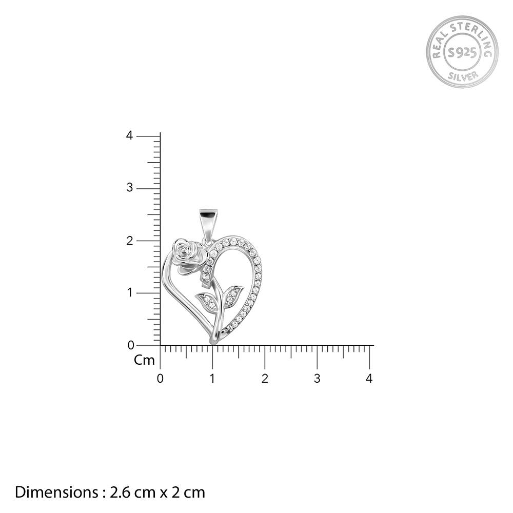 Giva 925 Silver Rooted In Love Pendant With Link Chain| Necklace To Gift Women & Girls | With Certificate Of Authent : PD02816