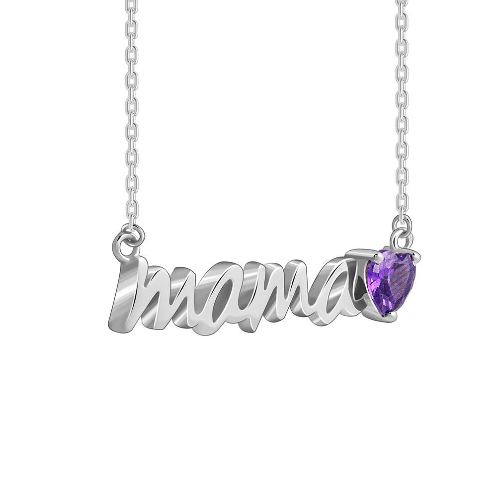 925 Silver Mama Love Necklace : PD02817