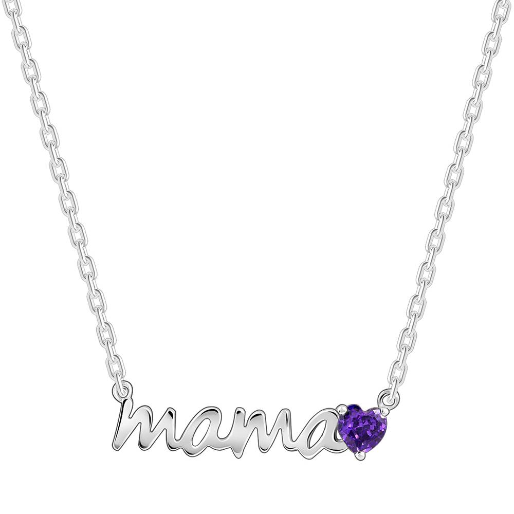 925 Silver Mama Love Necklace : PD02817