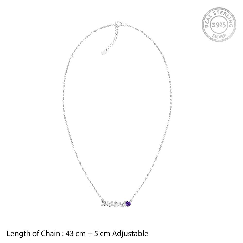 925 Silver Mama Love Necklace : PD02817