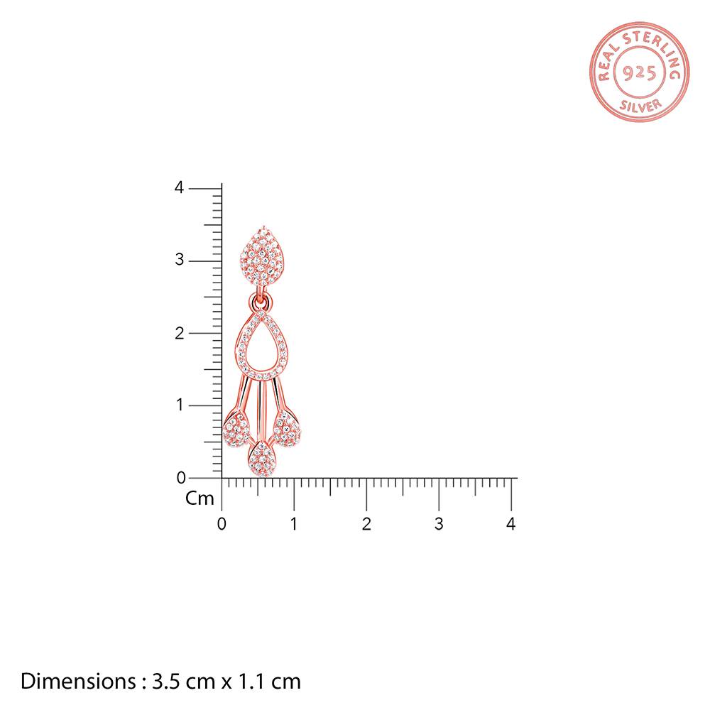 Giva 925 Silver Iva Rose Gold Elegant Elixir Set : PD02820ER03108