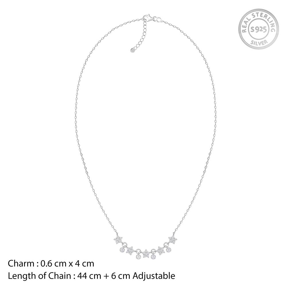 Giva 925 Silver Floral Serenade Necklace : PD02888
