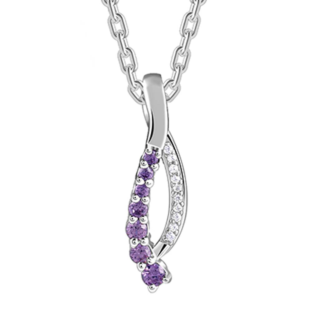925 Silver Ethereal Flow Pendant With Link Chain : PD02889