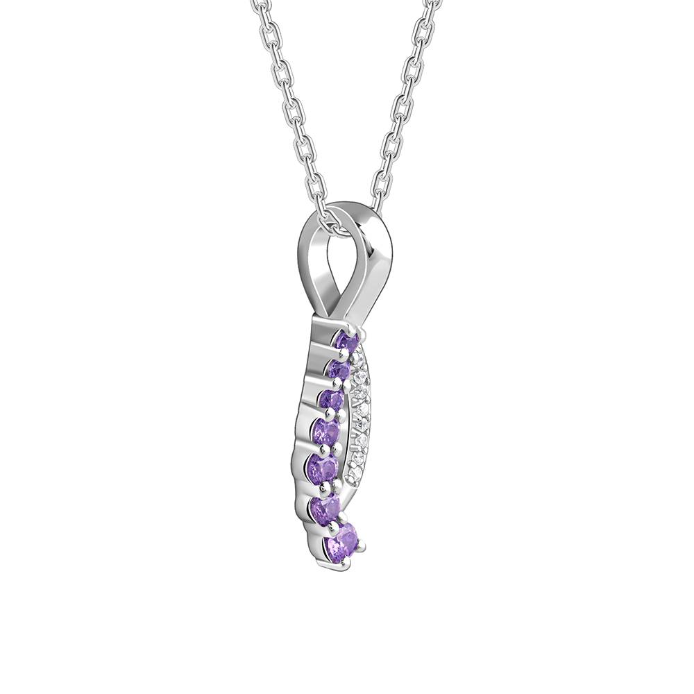 925 Silver Ethereal Flow Pendant With Link Chain : PD02889