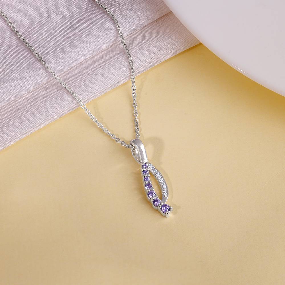 925 Silver Ethereal Flow Pendant With Link Chain : PD02889