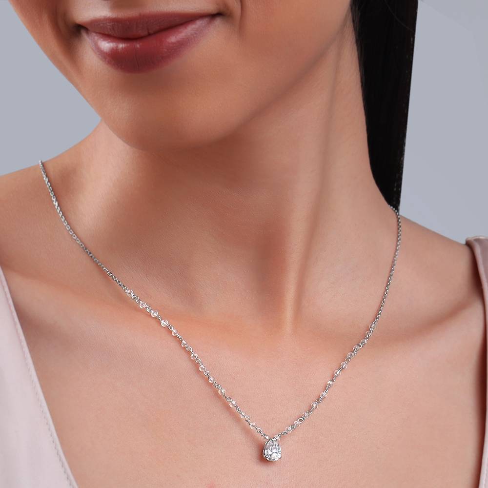 925 Silver Mystic Raindrop Necklace : PD02894