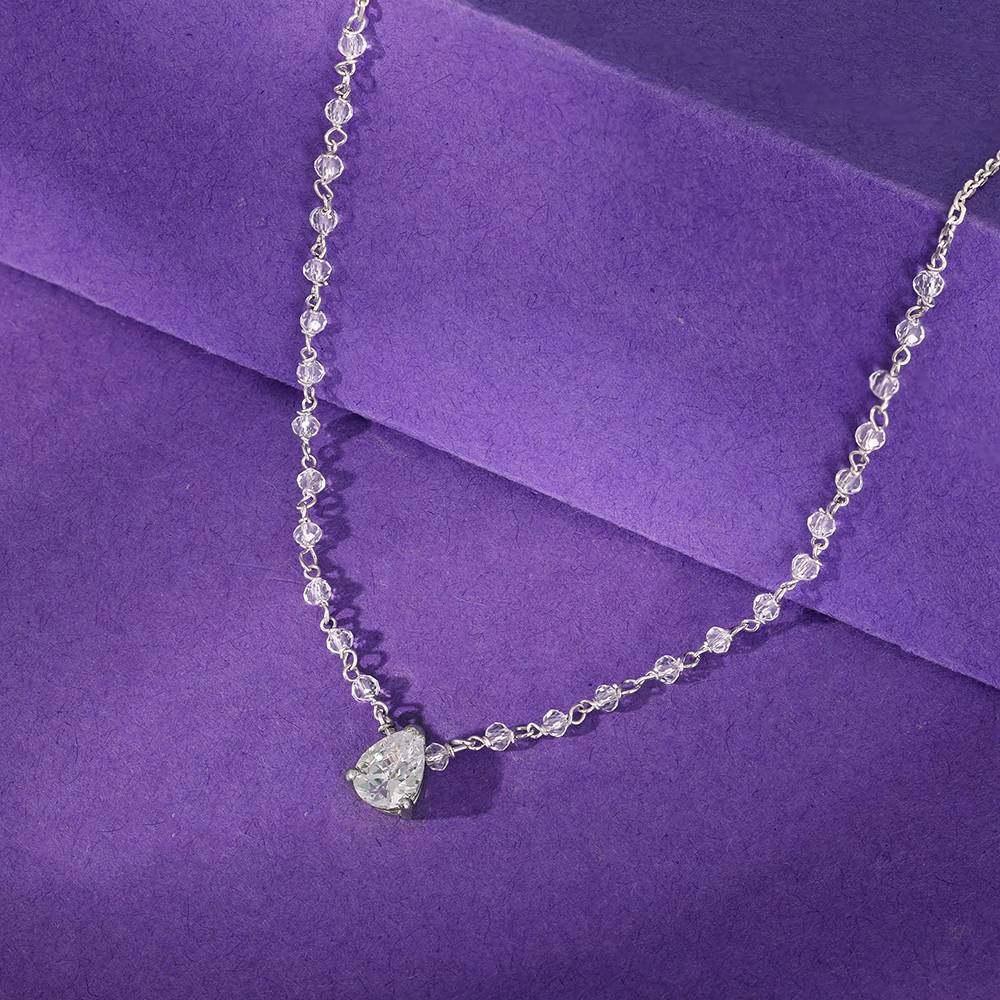 925 Silver Mystic Raindrop Necklace : PD02894