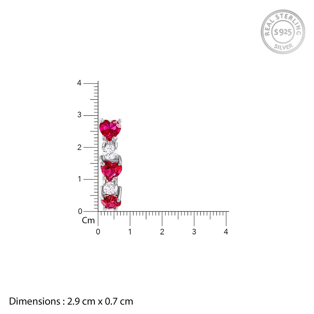 925 Silver Crimson Crush Set : PD02901ER03161