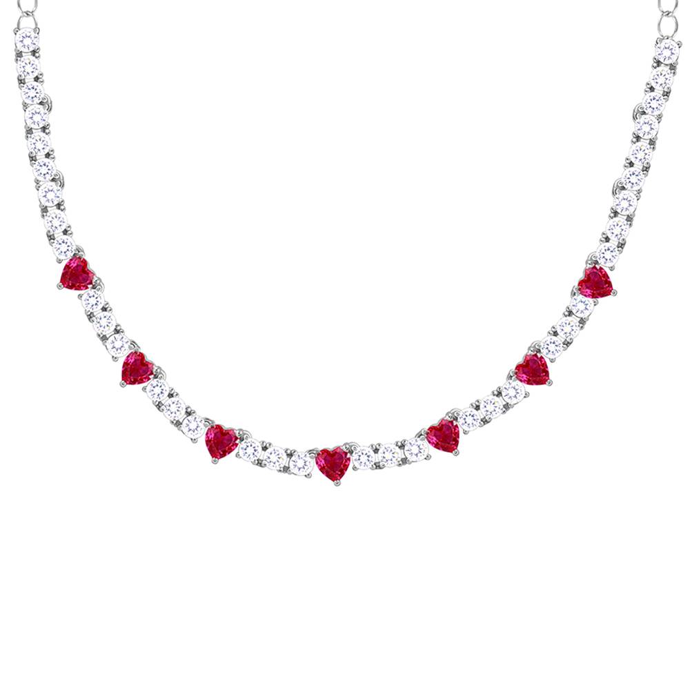 925 Silver Crimson Crush Necklace : PD02901